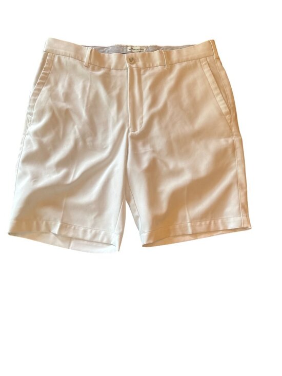 Peter Millar Mens White Golf Shorts Size 34 Polyester - Picture 1 of 6